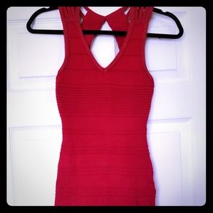 XS Red spandex dress